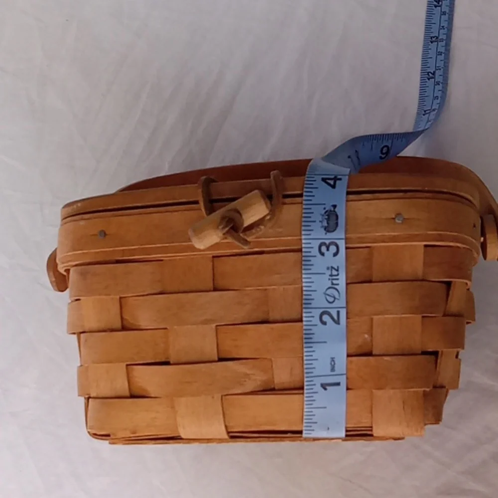 Longaberger Small Basket Vintage Handwoven 1991 Brown